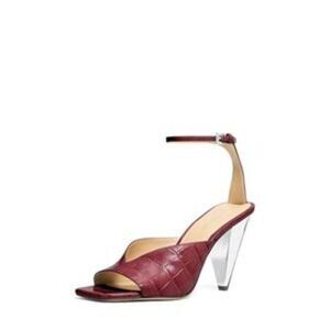 Michael Kors Women's Electra Sandal, Oxblood, 9 M